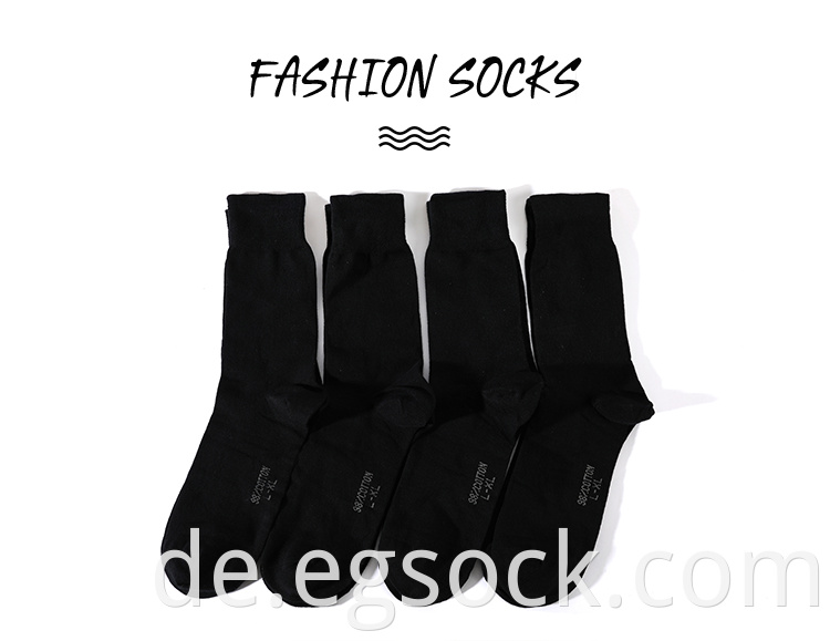 plain black crew socks